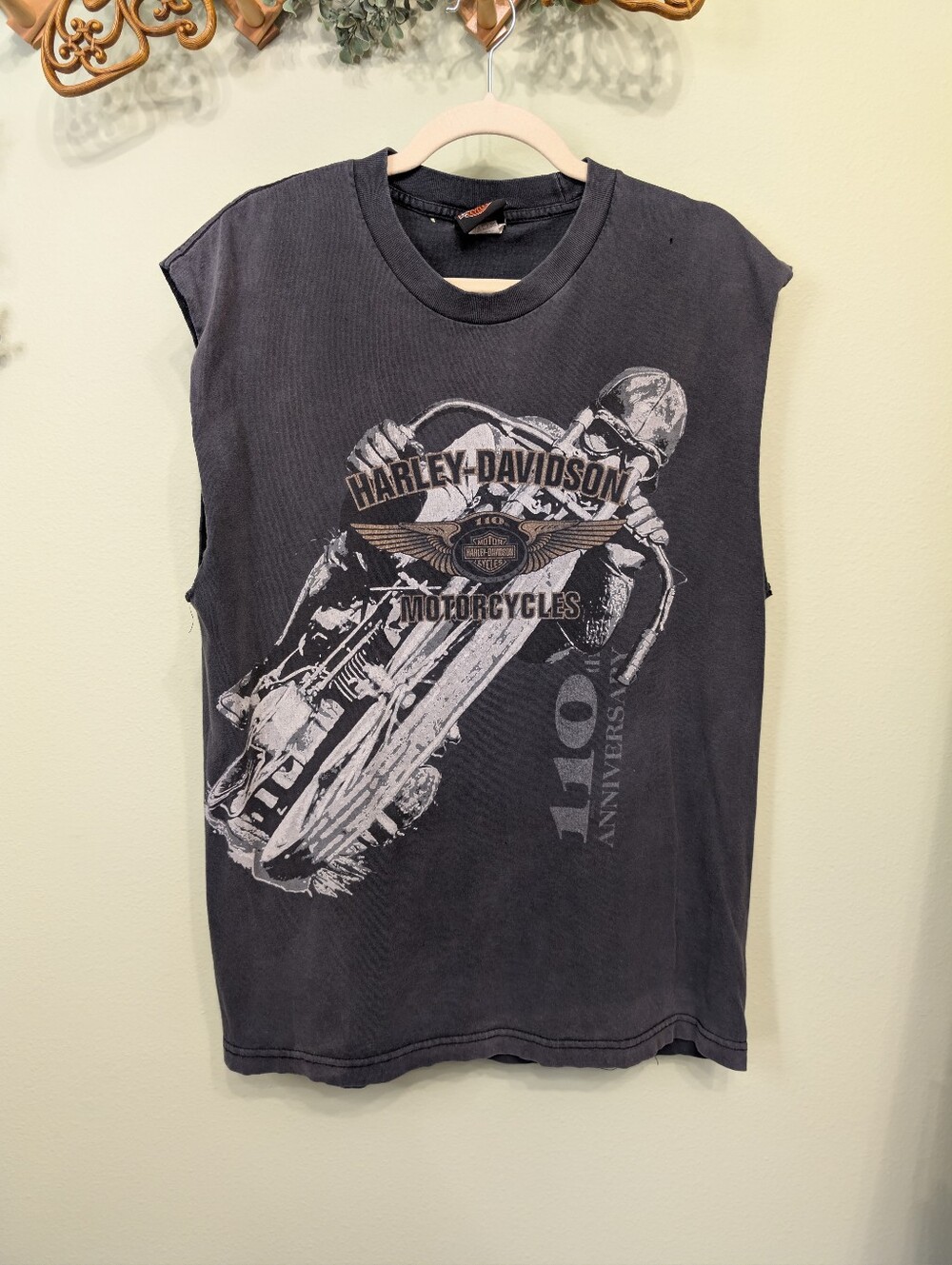 Harley Davidson Faded Cutoff Shirt Tank top